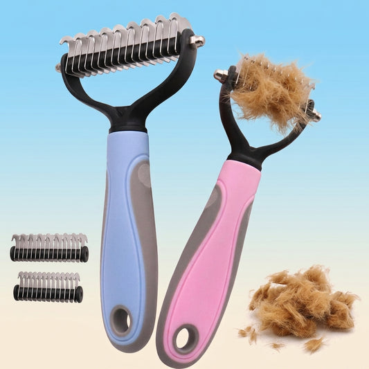 Stainless Double-Sided Pet Brush - Dematting Dog Grooming Comb