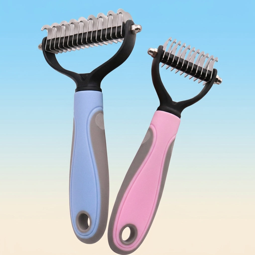 Stainless Double-Sided Pet Brush - Dematting Dog Grooming Comb